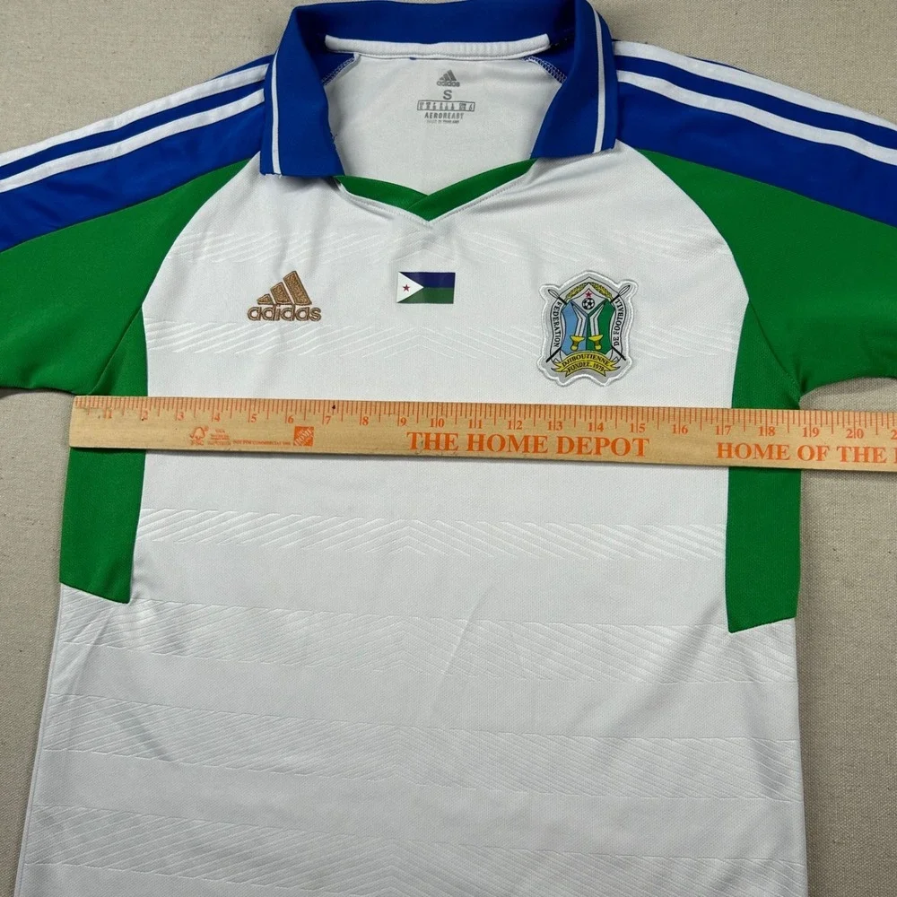 Adidas Djiboutienne Soccer Jersey Mens Sm Aeroready Patch Embroidered Logo